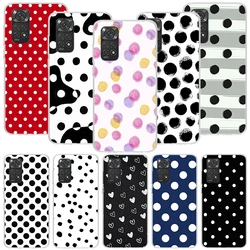 Polka Dots Art Phone Case For Xiaomi Redmi Note 13 14 15 Pro Plus 12S 12 14S 11S 11E 10 10S 11 11T 5G 4G Cover Coque Redmi Note