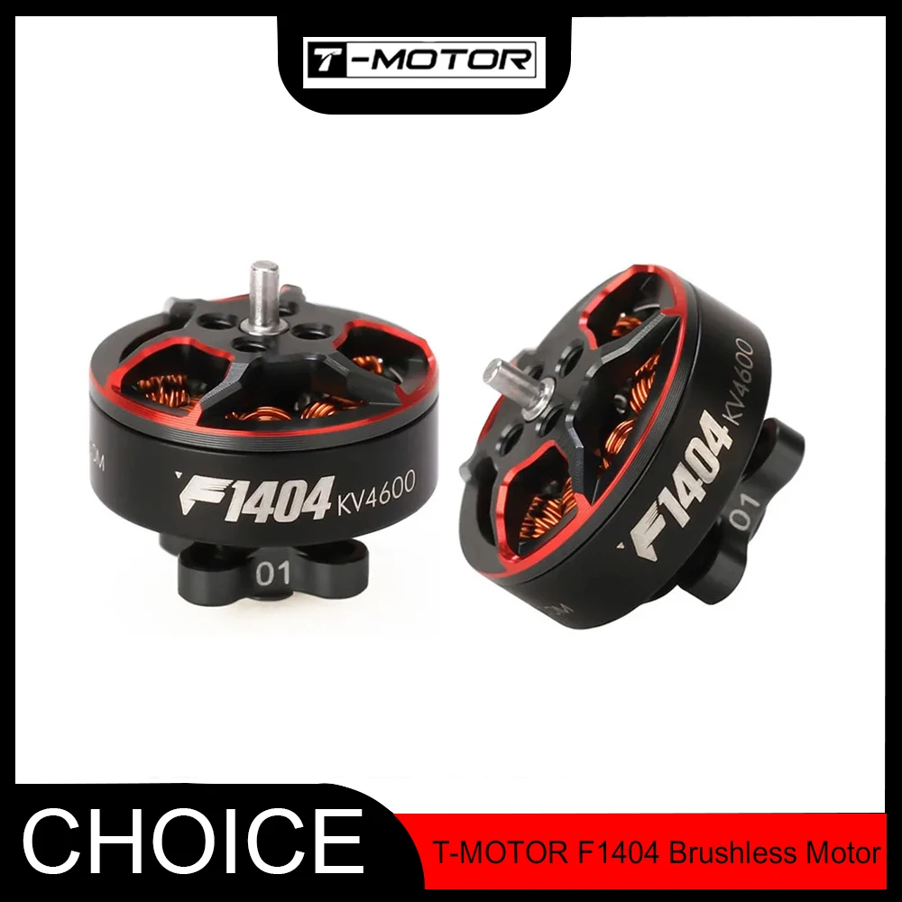 

T-Motor F1404 Brushless Motor – 4-6S/2900KV | 3-4S/3800/4600KV | 2.5-4" Cinewhoop & FPV Racing Drones