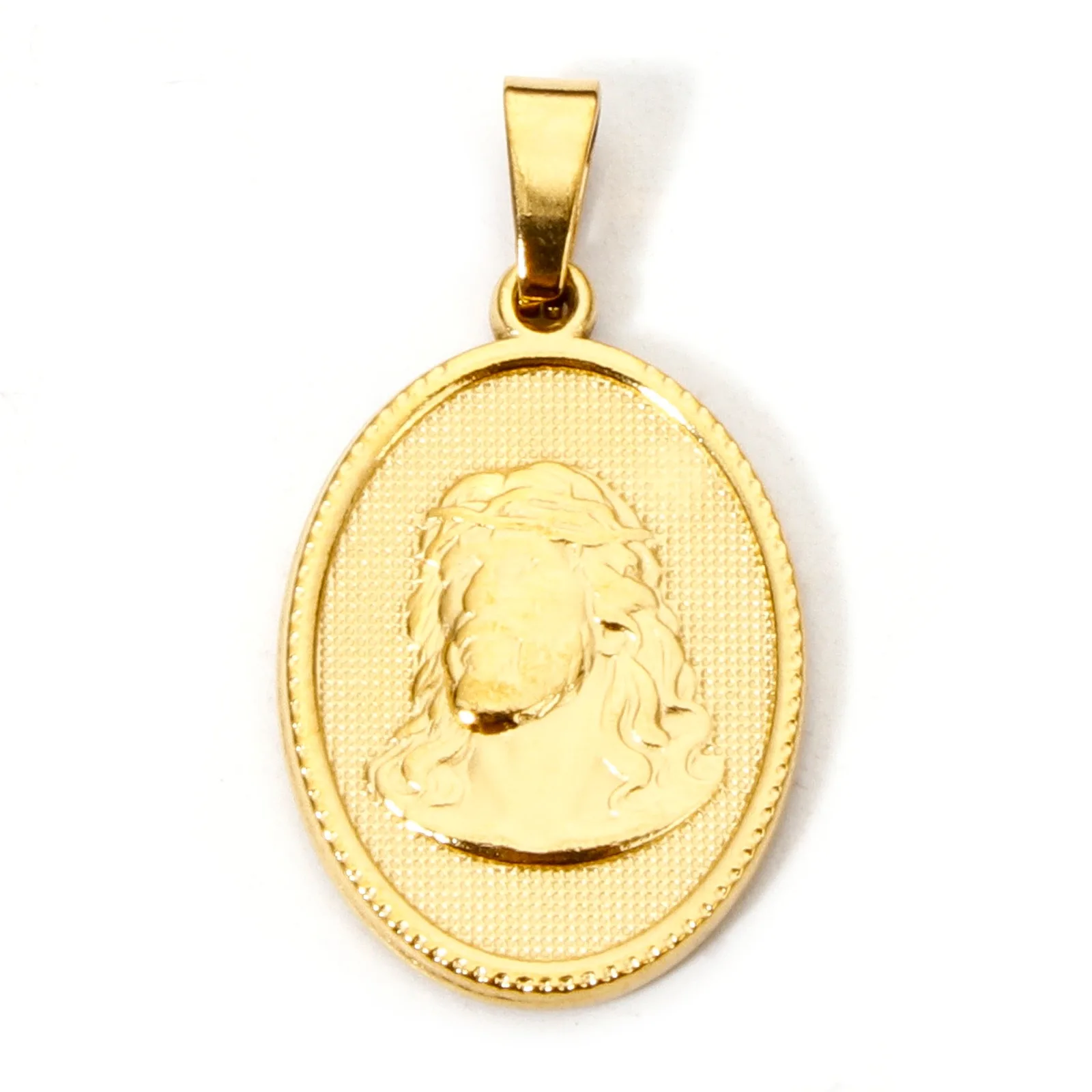 2 stücke Religiöse Edelstahl Charme Gold Farbe Jungfrau Maria Muster Anhänger DIY Halskette Für Frauen Männer Partei Schmuck Erkenntnisse – Detail 8