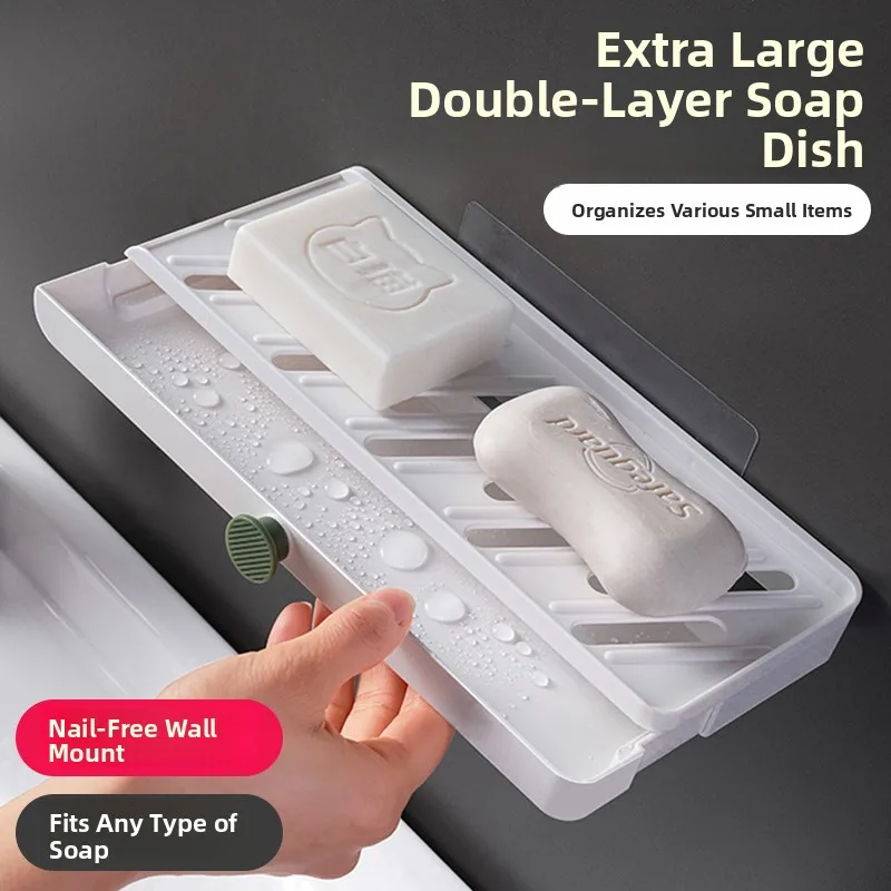 

Настенное мыло без сверления Di Batoom, бытовое мыло очень большой ширины, дренажный держатель для мыла для стирки Ra 82, коробка для мыла