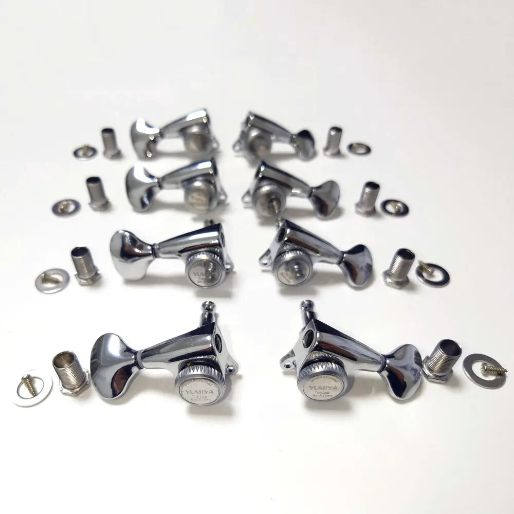 4L4R Lock String Tuning 1:21 Guitar Locking Tuners Key Pegs Machine Head Chrome