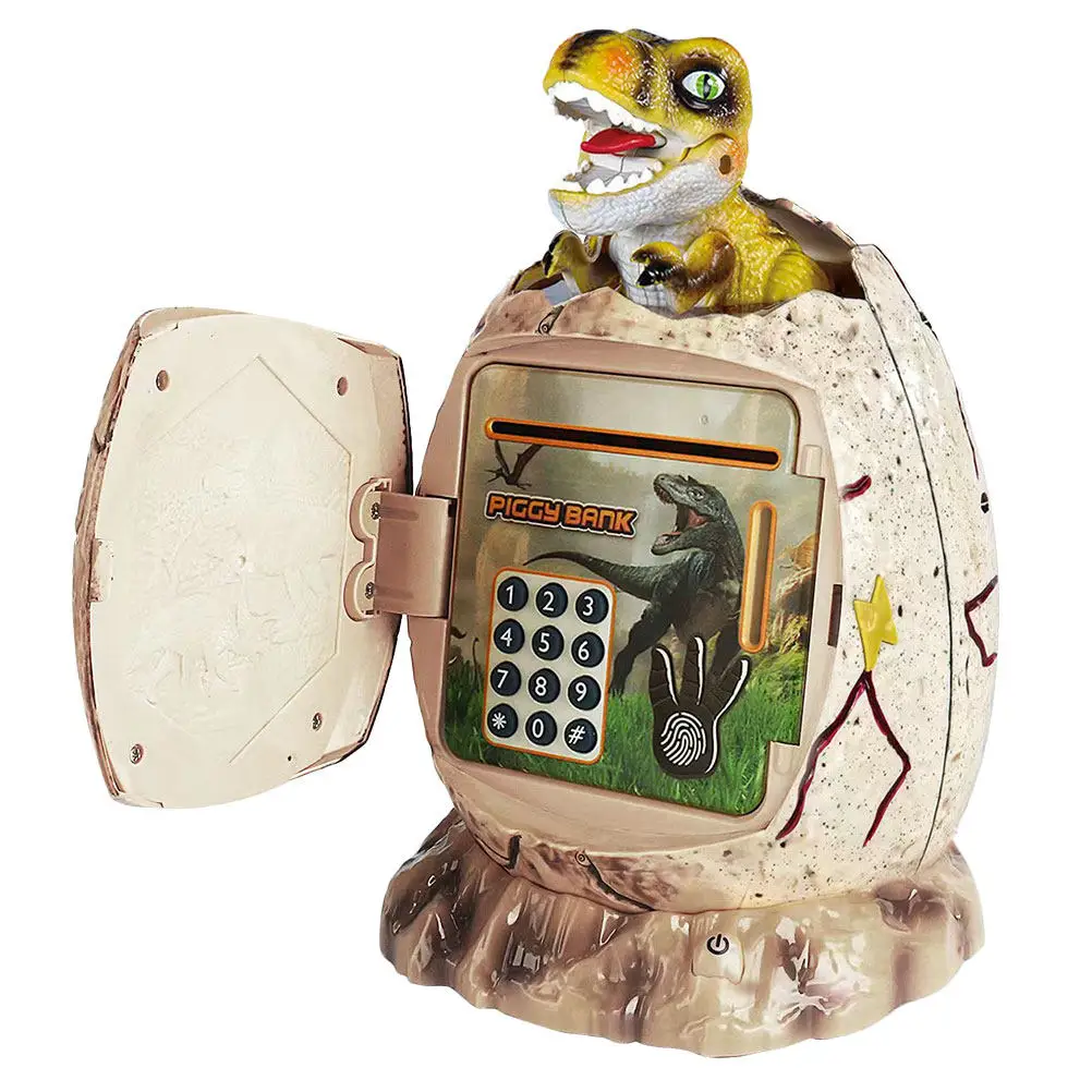 

Children Dinosaur Egg Electronic Piggy Bank Automatic Rolling Coin Cash Saving Box Password Lock Kids Money Bank