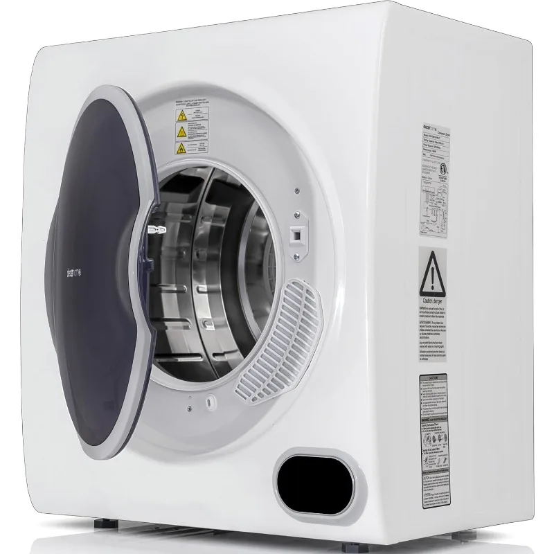 

1400W Front Load Laundry Tumble Dryer Machine with Stainless Steel Tub, 4 Drying Programs, LCD Touch Panel, Exhaust Pipe