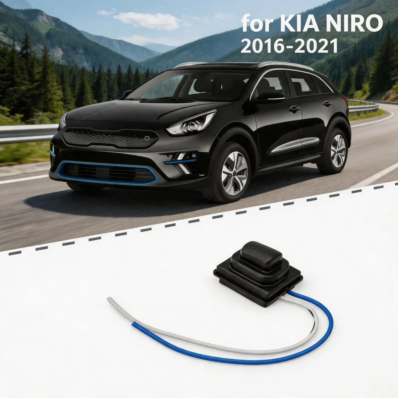 Exterior Door Handle Switch Unit 82661-G5000 for KIA NIRO 2016-2021 Front Right Side Door Handle Small Button Direct Fit OEM