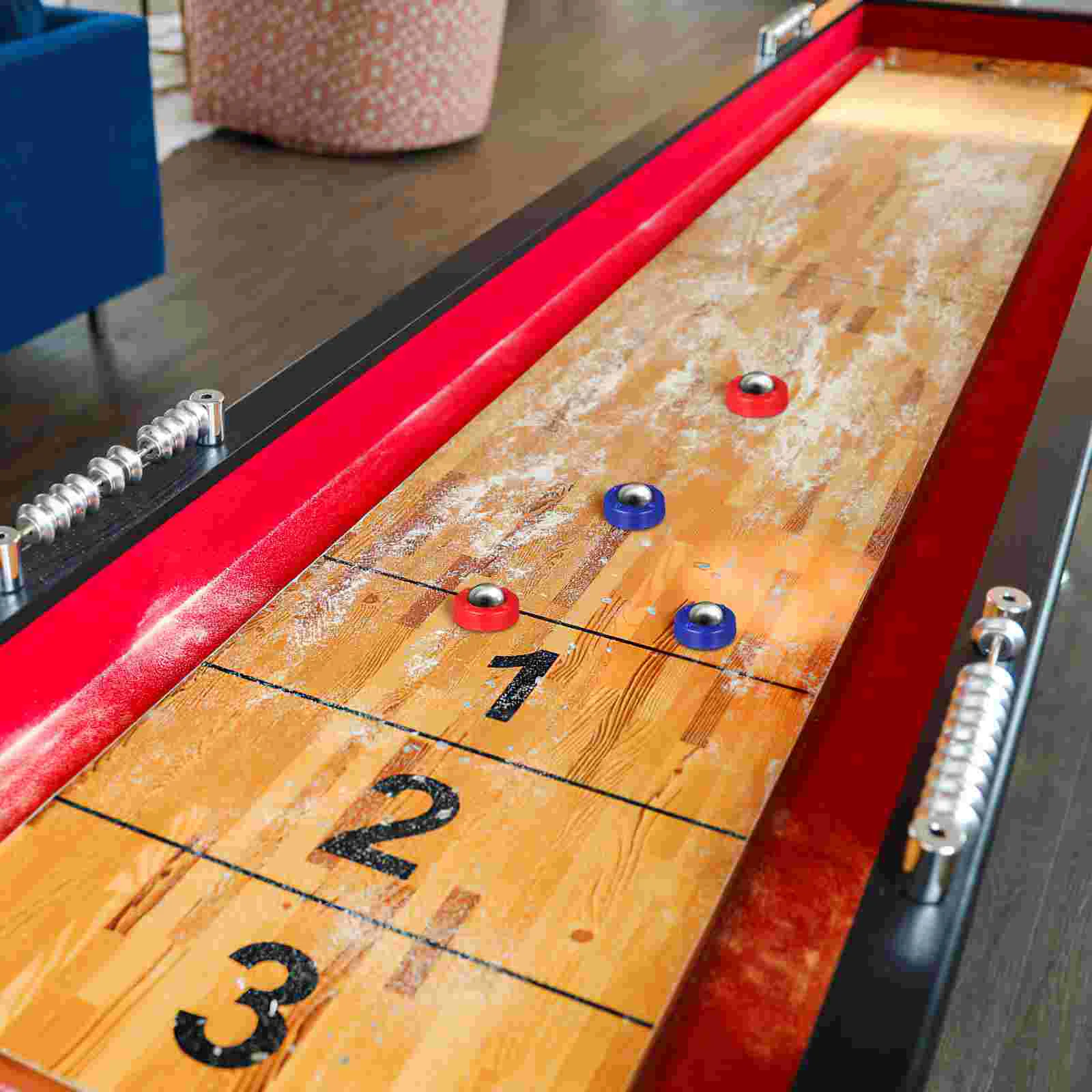 16 Pcs Tabletop Shuffleboard Foosball Funny Rolling Beads Curling Game Plastic Free Sliding Accessories