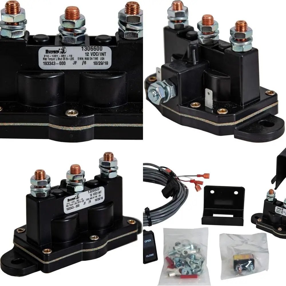 

Buyers Products 5541020 Tarp Rocker Switch Kit, Complete Solution w/Solenoid, Rocker Switch & Bracket, Circuit Breaker, Wire Har