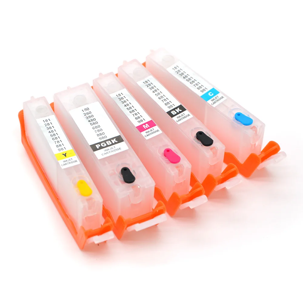 Europe PGI-580 CLI-581 Refill Ink Cartridge with Chip for Canon TS6350 TS6351 TS705 TS8252 TS8350 TS8351 TS8352 TS9150 TS9155 - Image 4