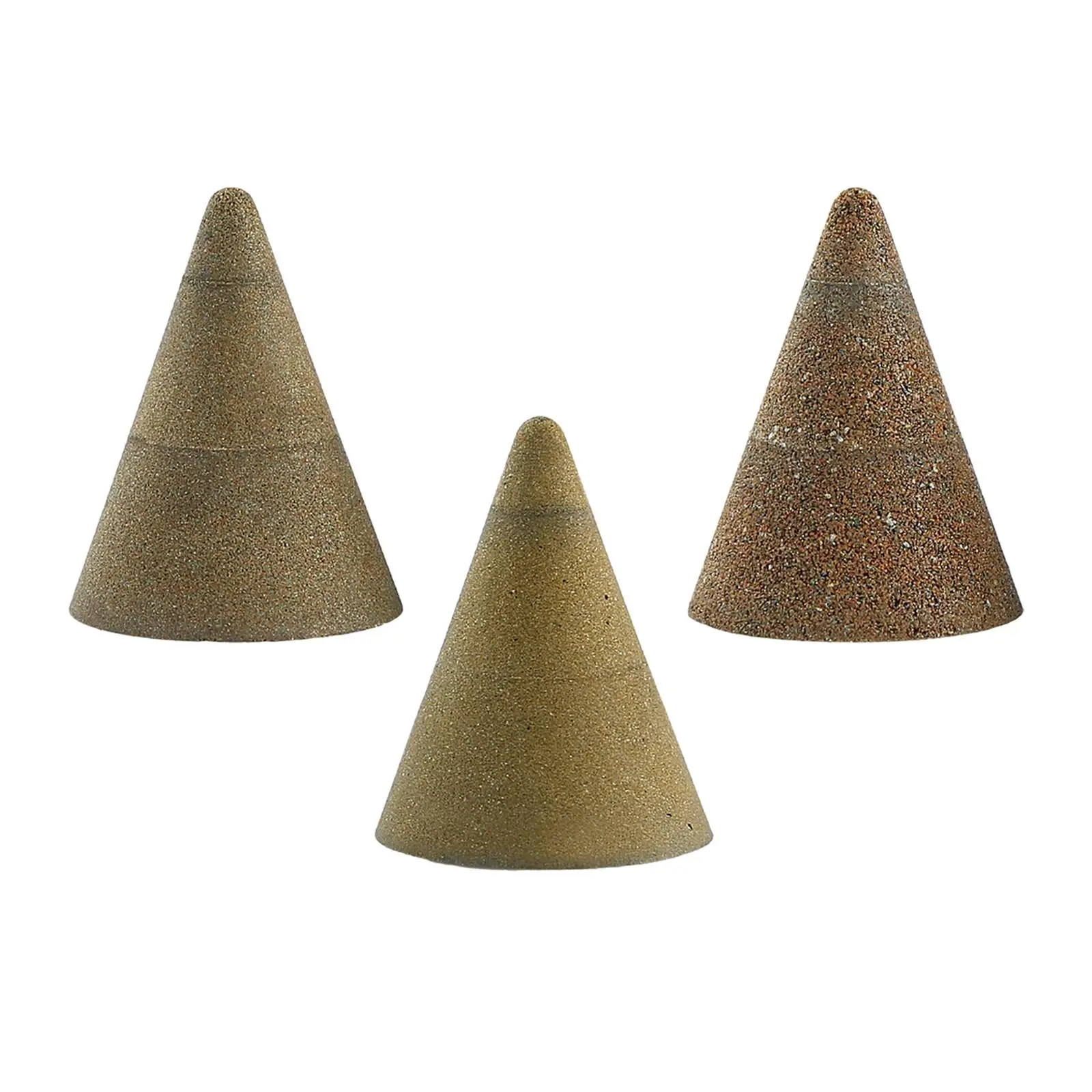 3x Grinder Stone Step Drill Accs Portable 50 100 200 Grit Concrete Sander Power M10 Thread Cone Grinding Wheel Millstone