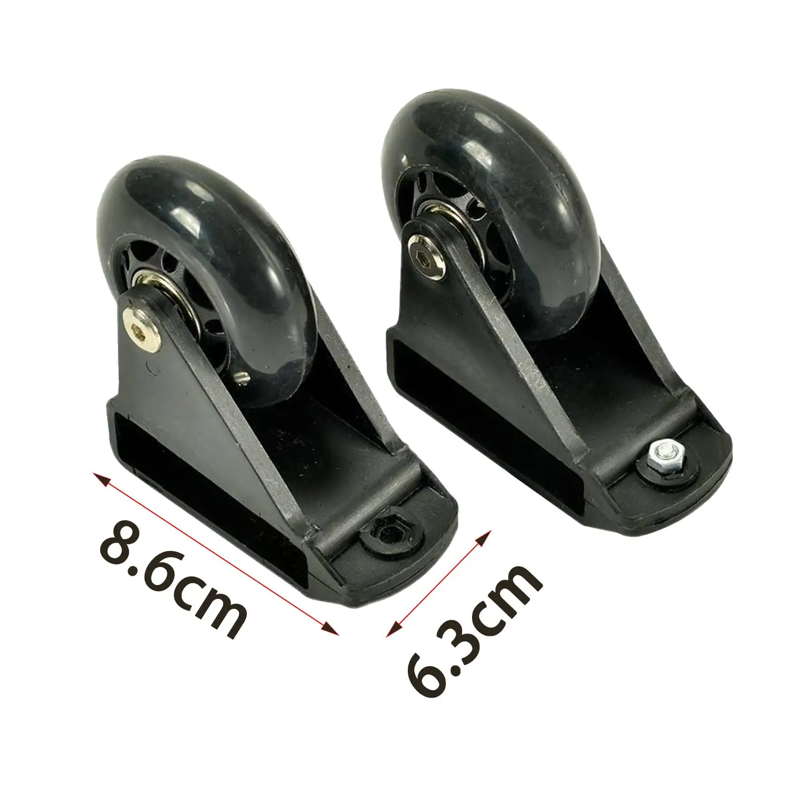 2Pcs Ladder Leveling Casters Convenient Heavy Duty 330 lbs Capacity Portable Ladder Caster Extension for Workbench Shelves
