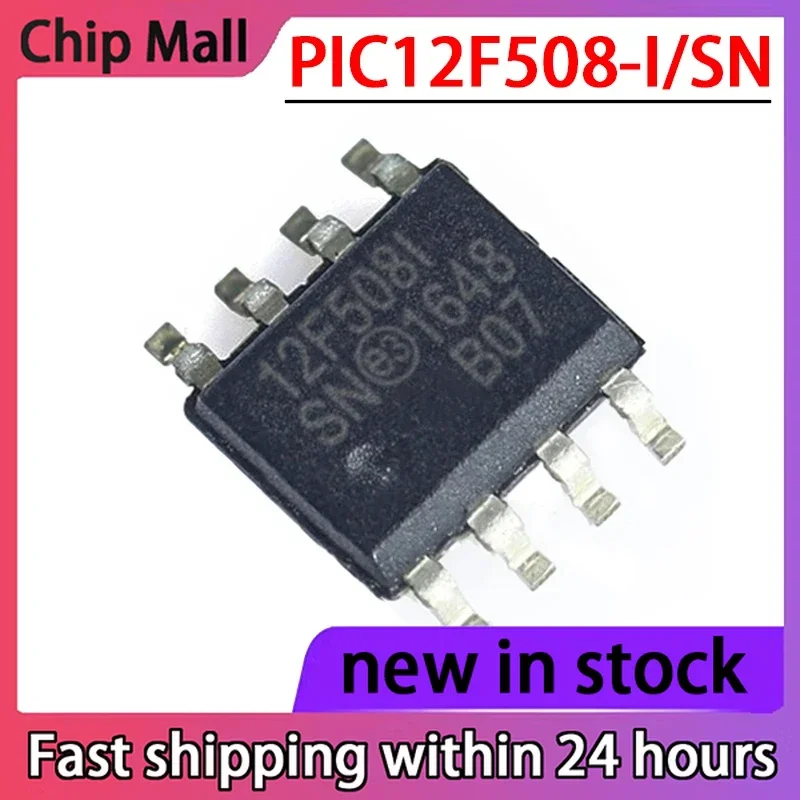 

5PCS PIC12F508-I/SN PIC12F508 Digital Signal Processor Chip SOP-8 Packaging