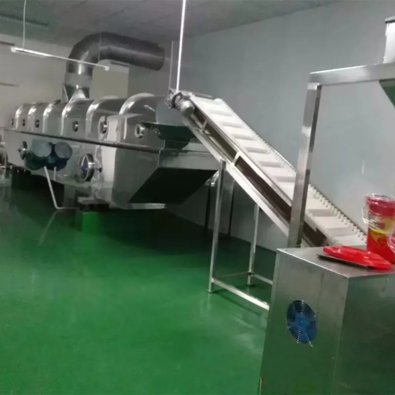 Automatic Vibrating Fluid Bed Drying Machine Continuous Vibration Fluidized Bed Dryer Dehydrator Dry Equipment for Sale Custom