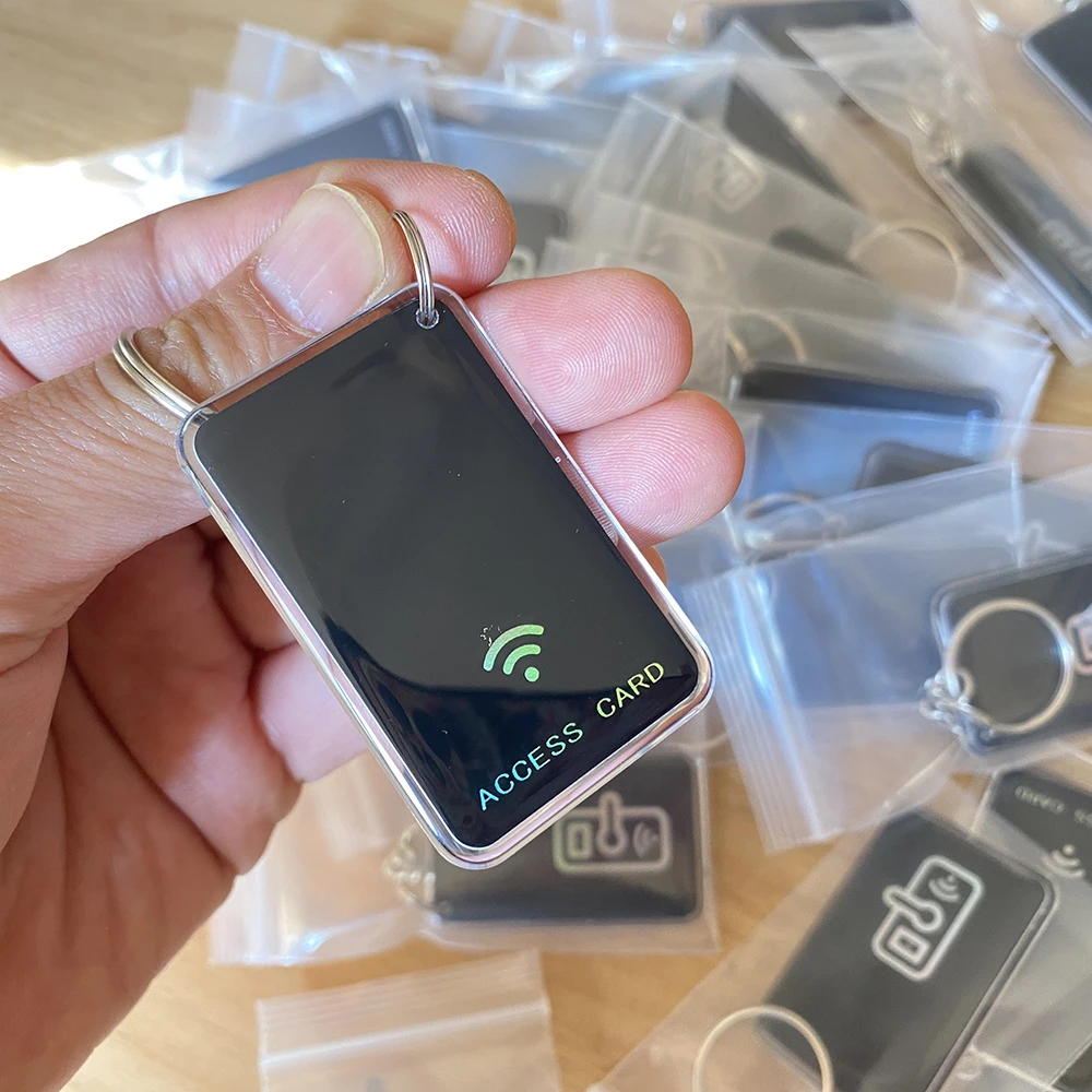 Cartão IC de 13,56 MHz M1 S50 RFID Keyfobs Tags Controle de acesso Cartão chave sem contato para fechaduras inteligentes IC