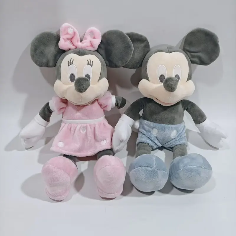 

35cm Disney Classic Retro Mickey Mouse And Minnie Mouse Plush Toys Stuffed Soft Doll For Children Birthday Gift