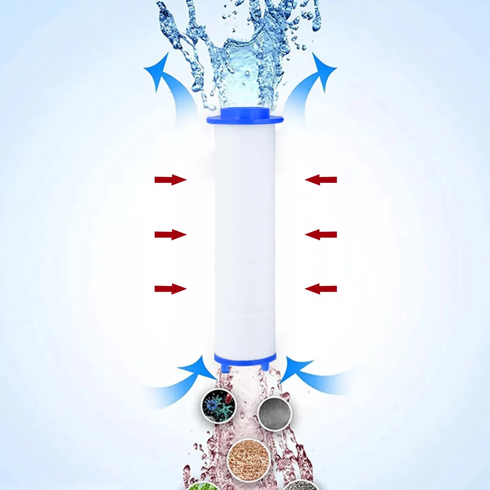 PP Cotton Hand Shower Filters Replacement Handheld Shower Head Water Filter Bath Shower Sprayer Water Filter Bathroom Accessorie