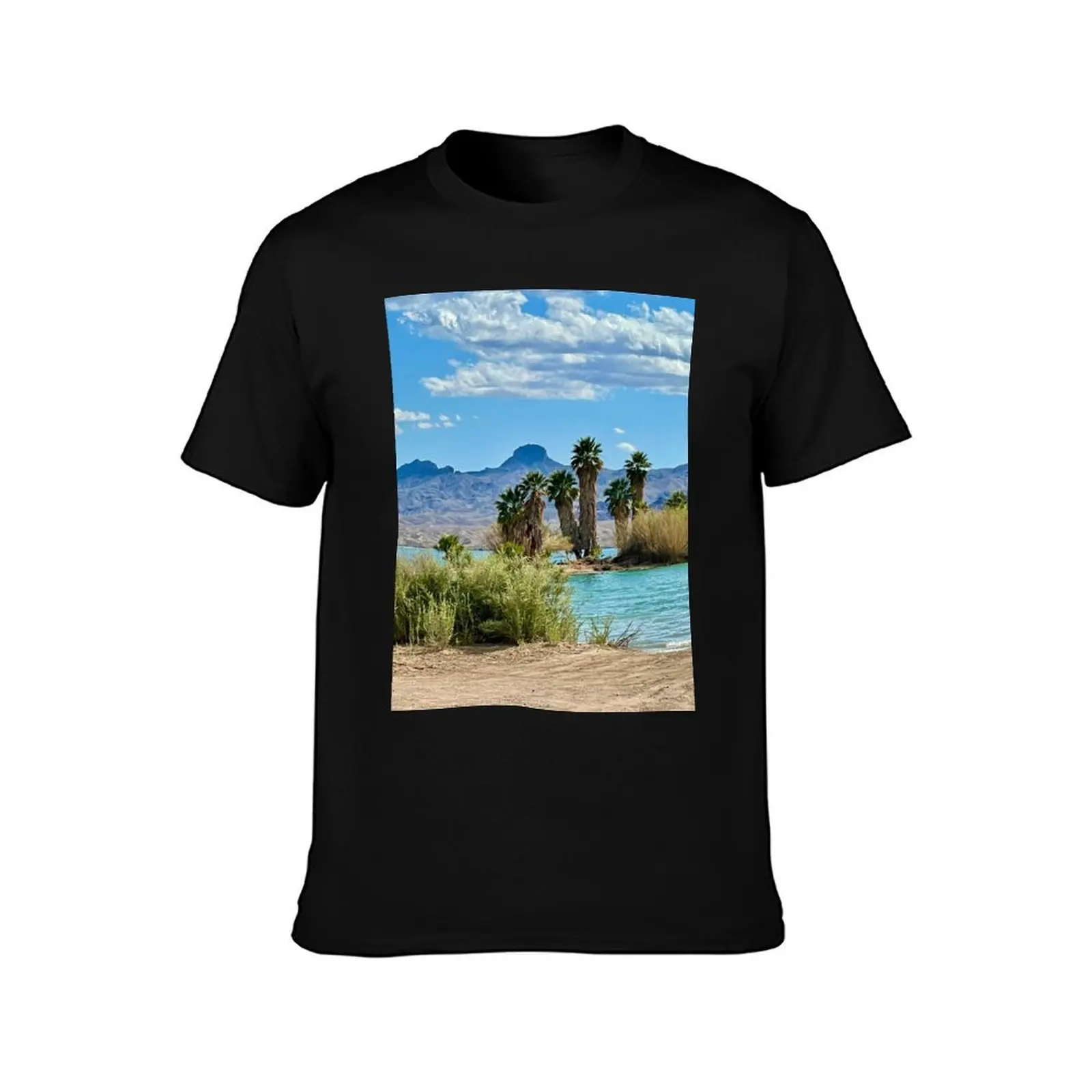 Oasis in the desert T-Shirt Urban Style Casual Short Sleeve Top T-Shirt