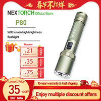 NEXTORCH P80 High Brightness Flashlight EDC Rechargeable High Power Flashlight for Outdoor Camping Law Enforcement new upgrade