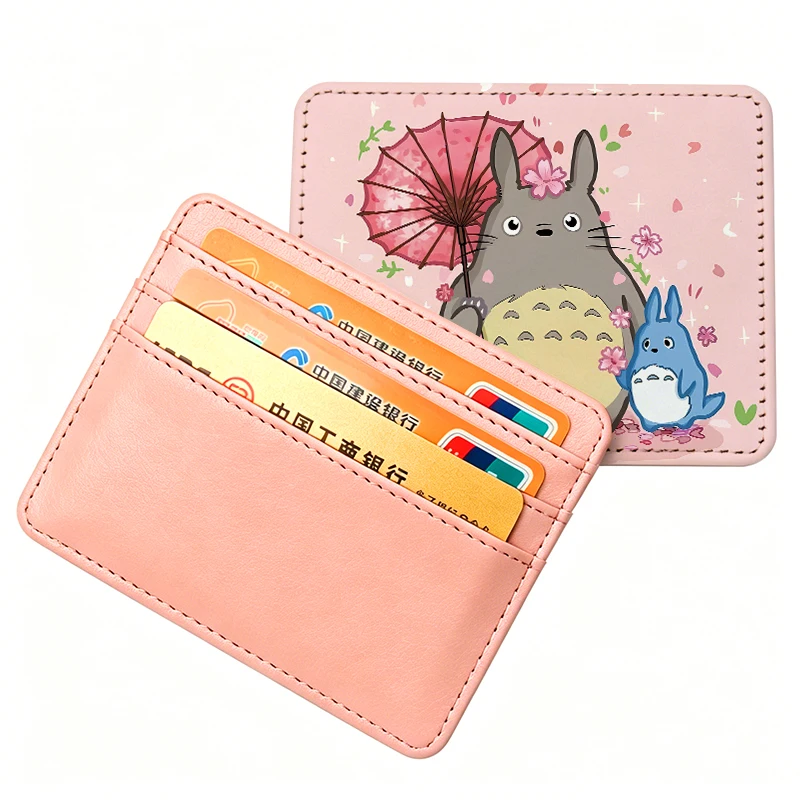 

My Neighbor Totoro Purses Ultra Thin Mini Business Bank Credit Card Holder Wallet Women Small Coin Cards Cover Pouch Case Bag