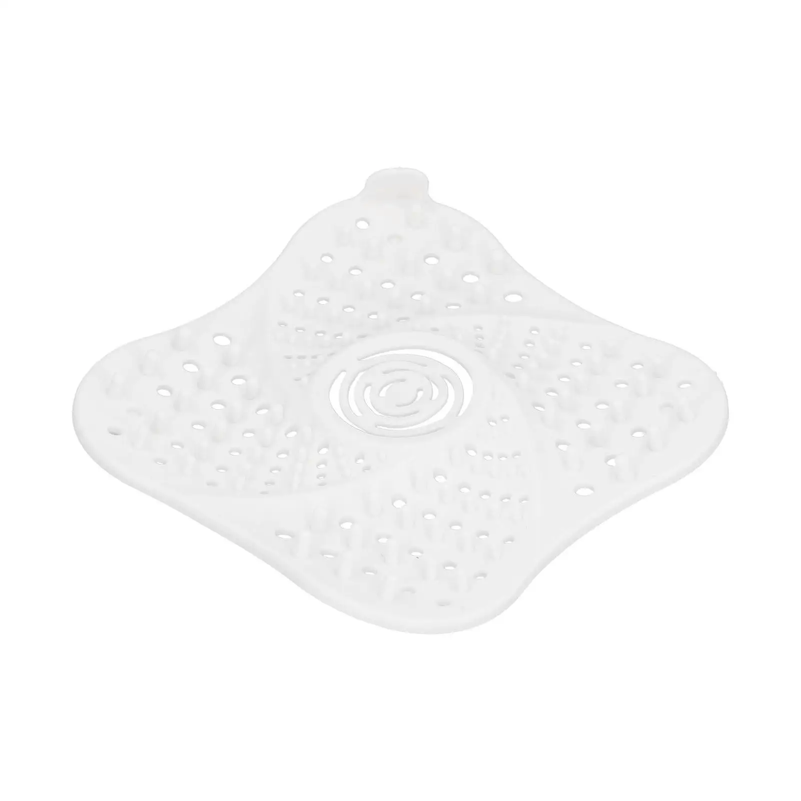 TPR Silicone Resin 13x13x1cm Anti-Blocking Hair Stopper Floor Drain Strainer Cover for bathroom Kitchen Accessories