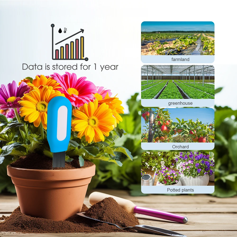 1 قطعة تويا زيجبي التربة الاستشعار الرطوبة درجة الحرارة كاشف الرطوبة الحياة الذكية مساعد المنزل مراقبة الوقت الحقيقي لحديقة النبات