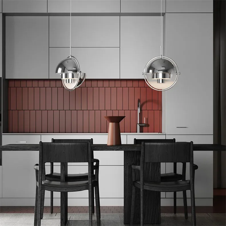 Danish Design Iron Pendant Lights Dining Room Post Modern Gubi Hanging Lamp for Bedroom Kitchen Home Decor LED Lighting Fixtures