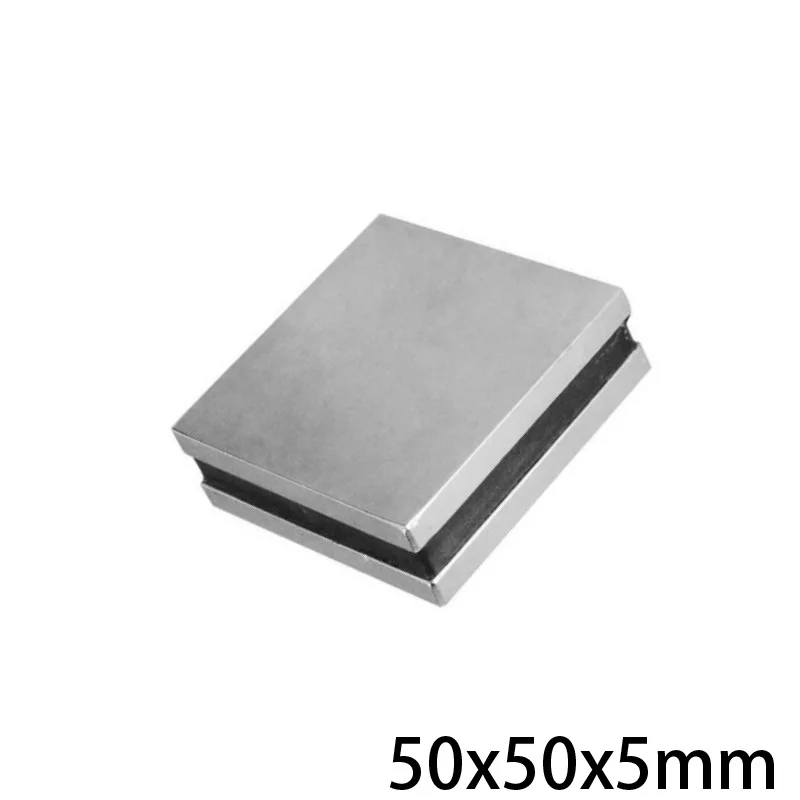 

1/2/3/5PCS 50x50x5 Super Cuboid Block Magnetic 50x50x5mm Neodymium Magnet 50mm*50mm Permanent NdFeB Strong Magnets 50*50*5