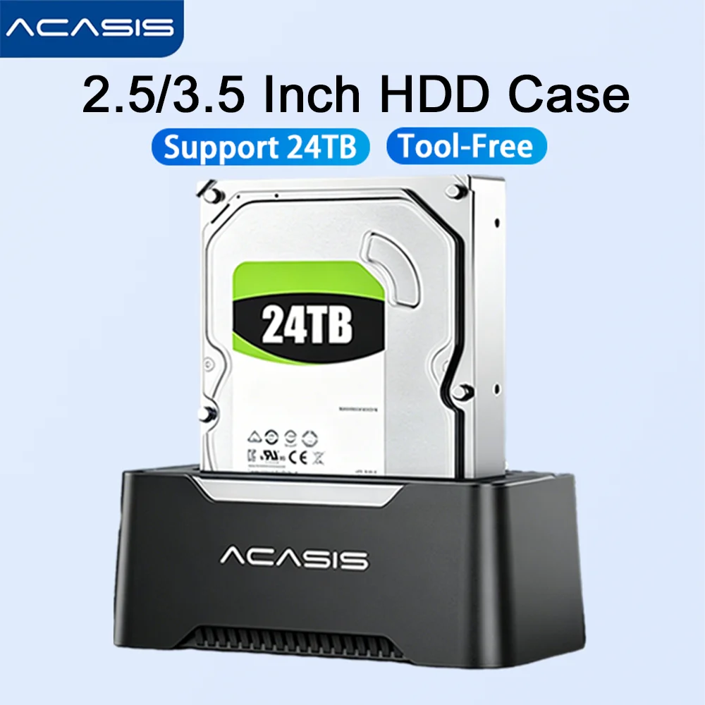 acasis-25-''-35''-hdd-ドッキングステーション-sata-usb-30-アダプター-24tb-ハードドライブケースをサポート-25-35-インチ-ssd-ディスクエンクロージャ用