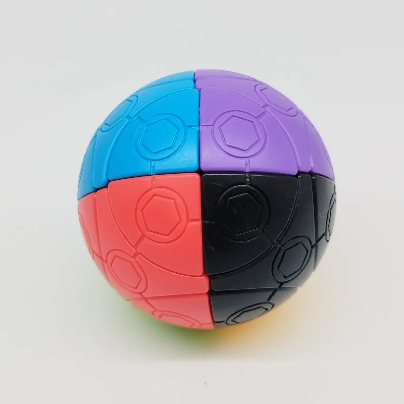 TiSe-Cube Magique de Football 2x2, Couleurs de Lecture, 75mm, Boule de Réservations Personnalisée, 2x2x2, Sphblades, Jouets de Puzzle de Vitesse Professionnels