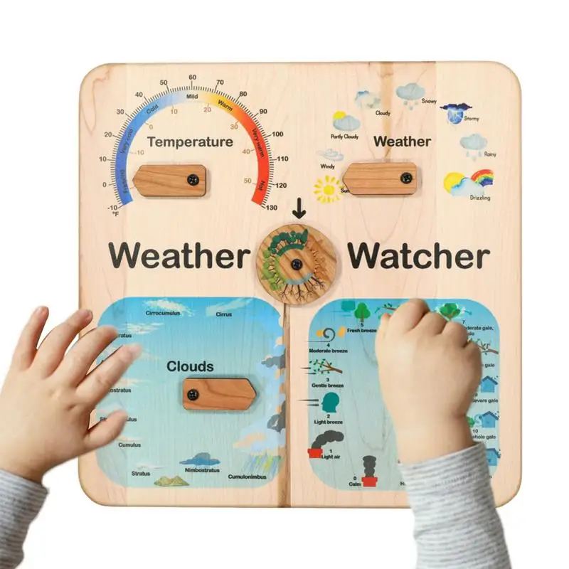 

Weather Toys Weather Station Wooden Montessori Toy Climate Teaching Toy Engaging Preschool Learning Activities For Kids Boys