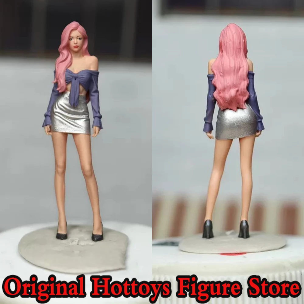 

1/64 Scale Female Soldier Fashion Hot Girl Mini Painting Sculpture Character Full Set About 2.7cm Action Figure Doll Gifts