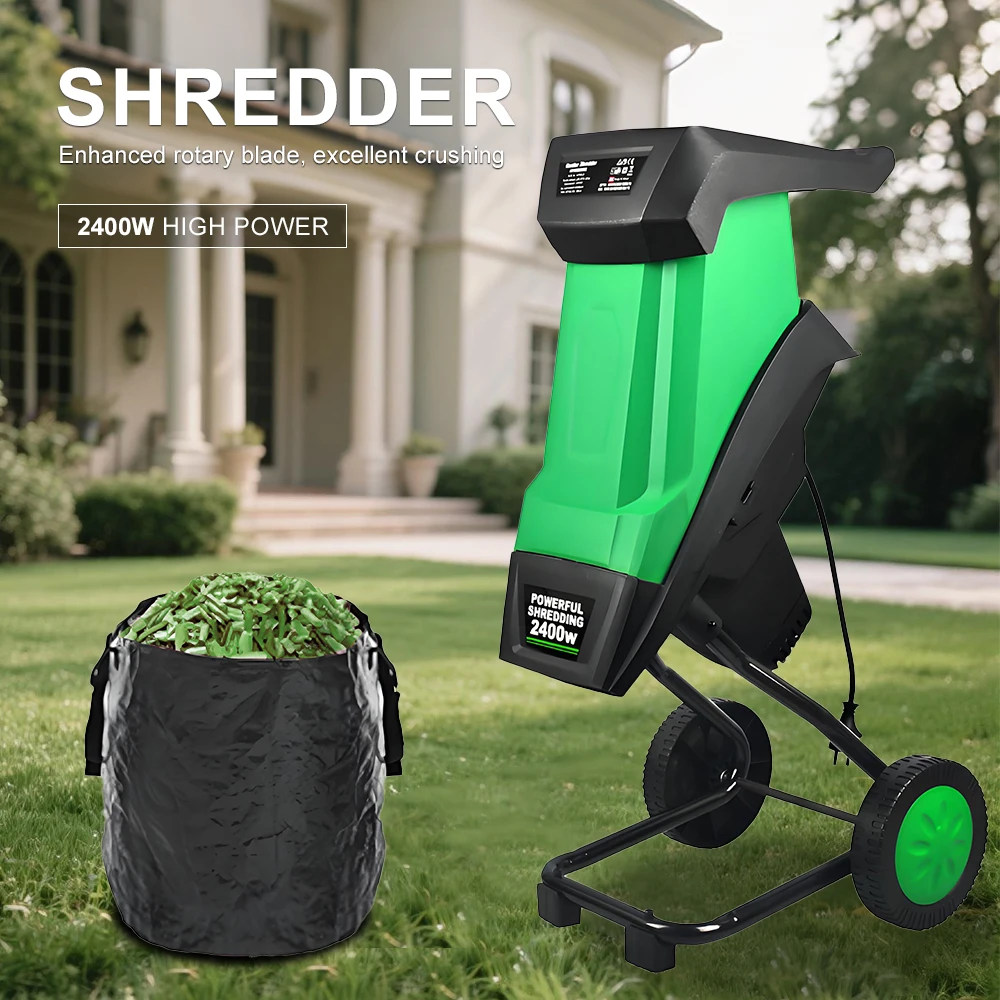 2400W High Leaf Crusher Pruner Hand-Pushed Tree edder Garden Tool