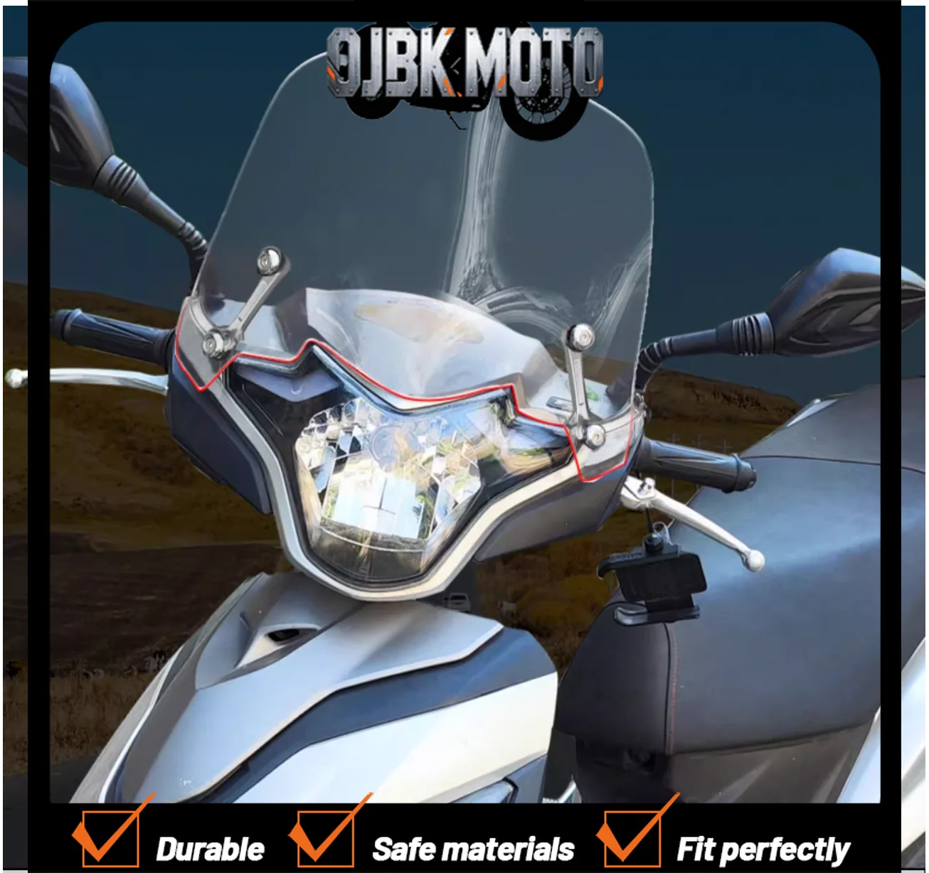 

Suitable for Haojue USR125 windshield special windshield front windshield transparent pedal motorcycle modificatio USR125n