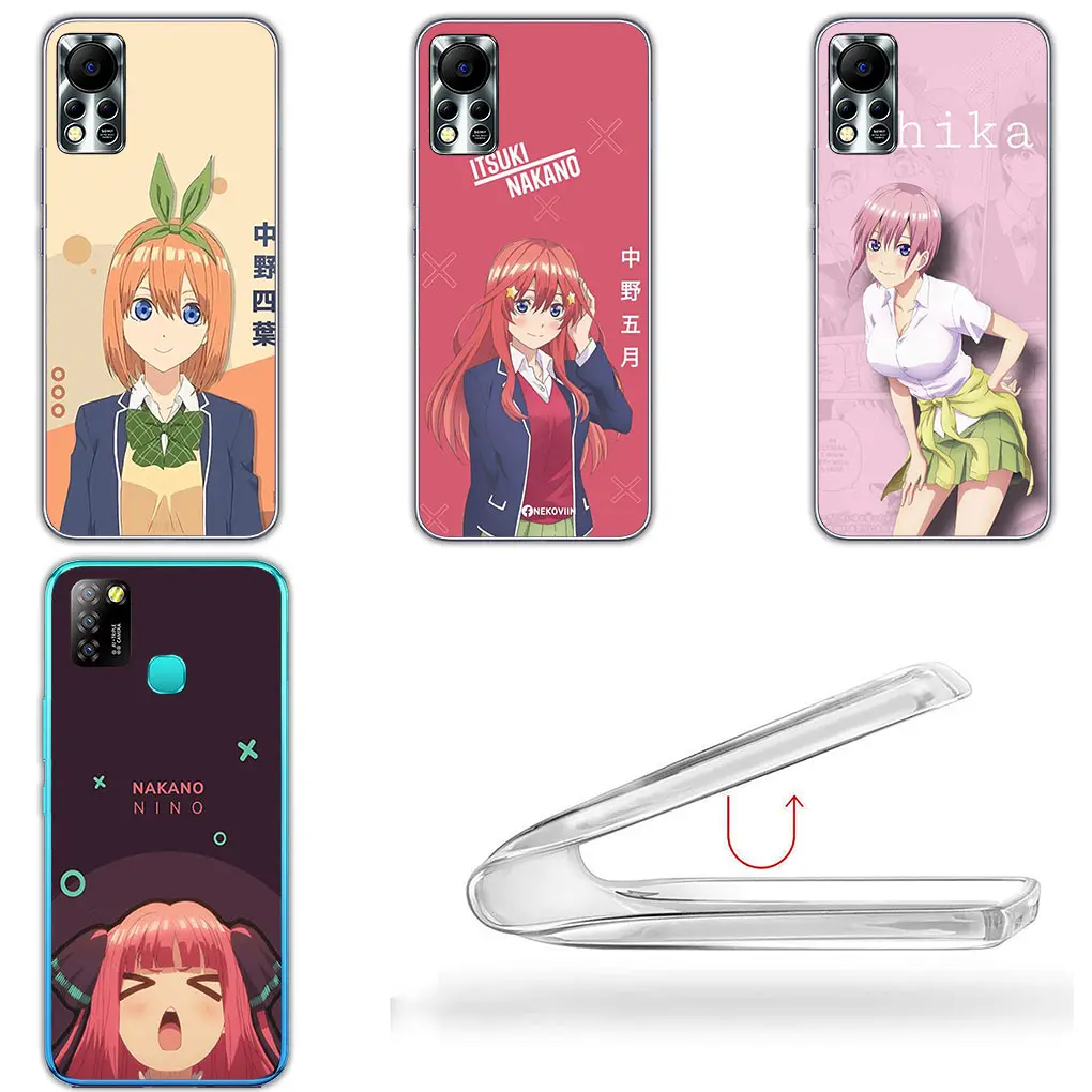 Nakano Ichika Miku Itsuki Nino Yotsuba Cover for Motorola Moto G13 G14 G53 G54 G62 G72 G82 G84 E13 E20 G42 G32 G23 G22 Case