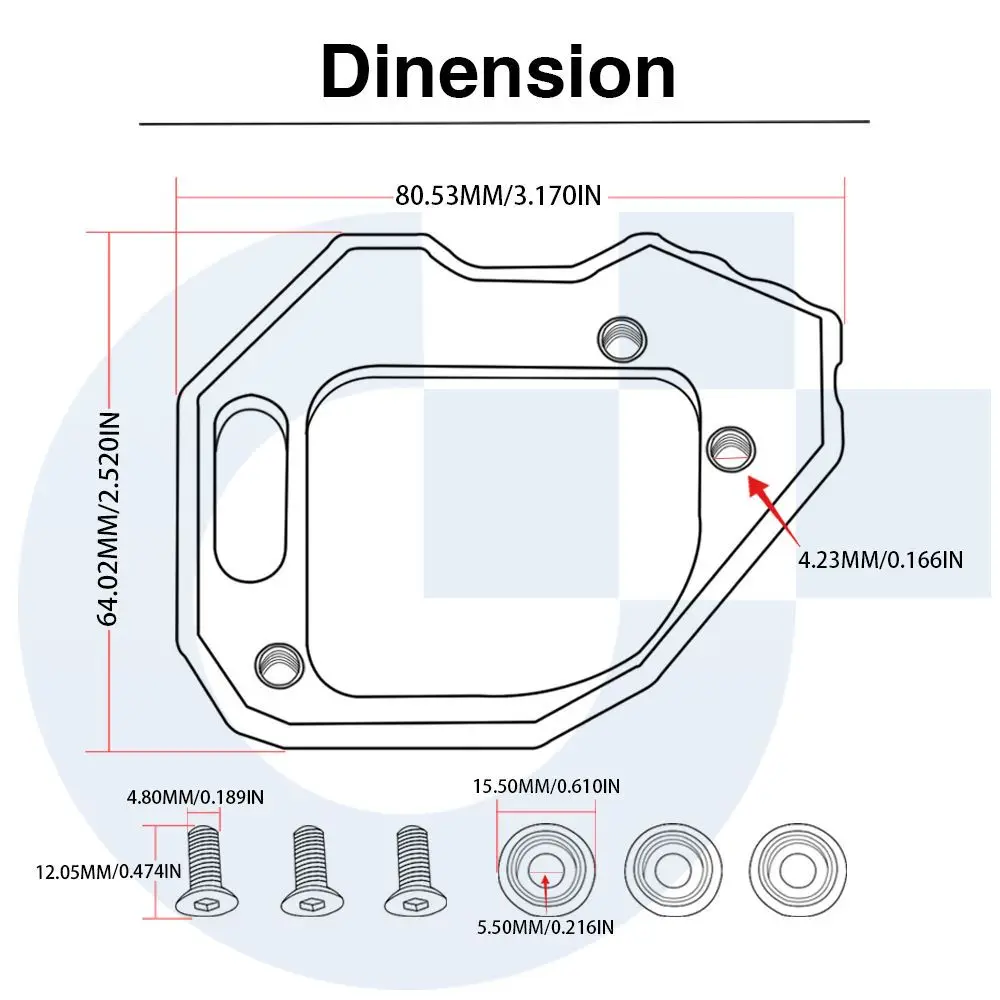 Motorrad F 800GS ADV Seitenständer Vergrößerung Pad Platte Ständer Für BMW F800GS Abenteuer F800 GS F800 GSA 2008-2018 2017 2016