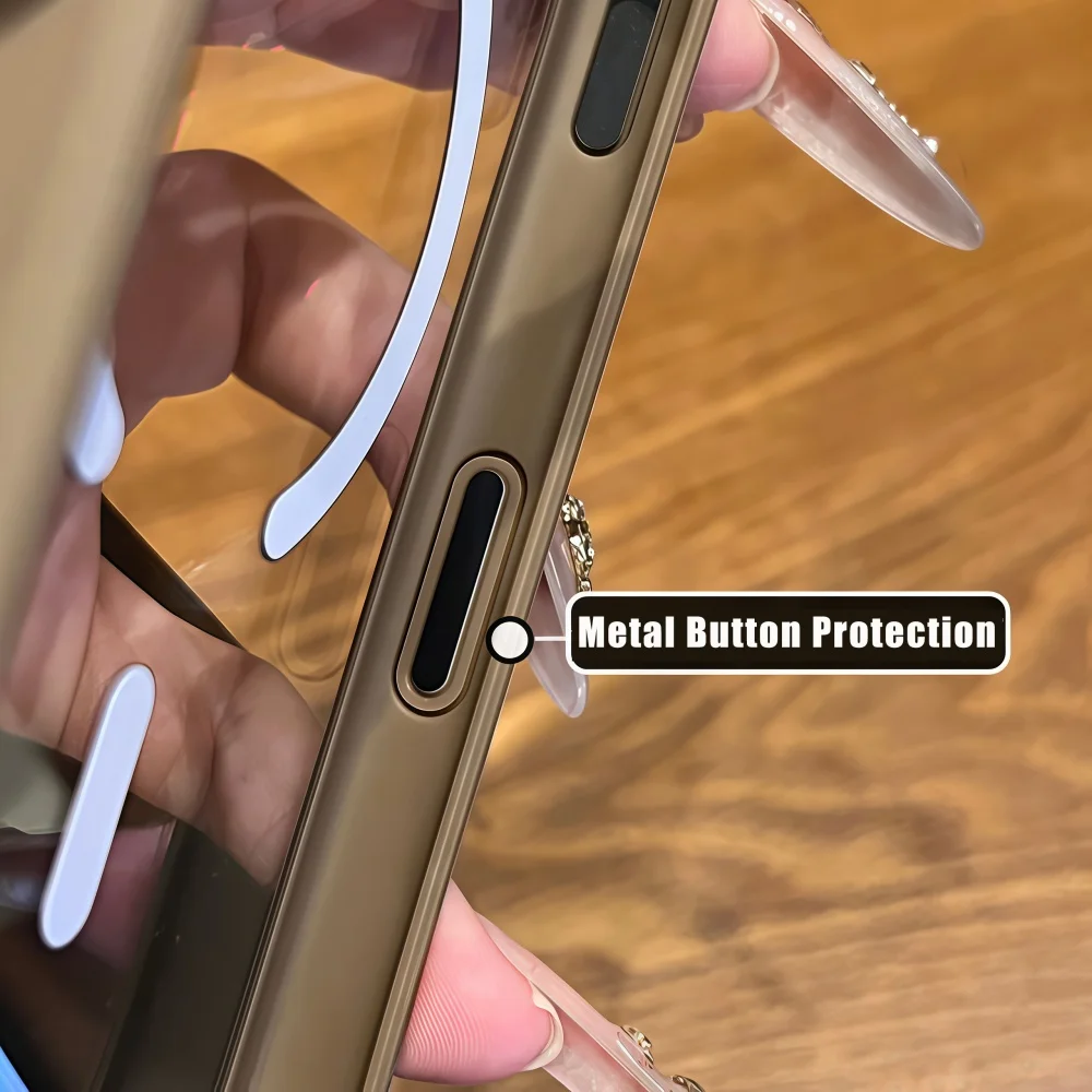 Kryształowo Przezroczyste Magnetyczne Etui Magsafe na Telefon iPhone 17 Pro Max 17 Pro z Bezprzewodowym Ładowaniem, Hybrydowy Bumper Odporny na Wstrząsy