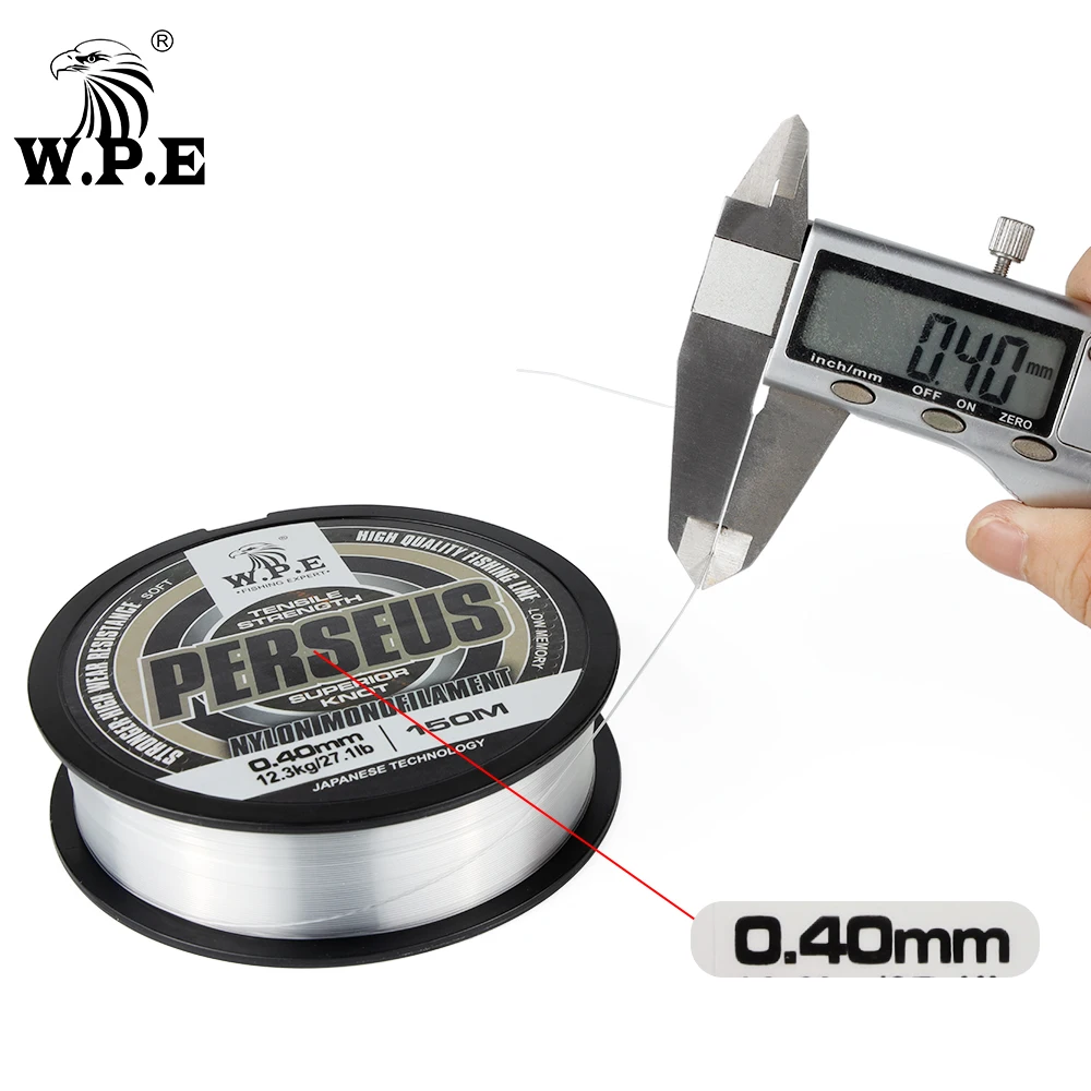 Hilo monofilamento de nylon W.P.E Perseus para carpa y black bass - imagen 5