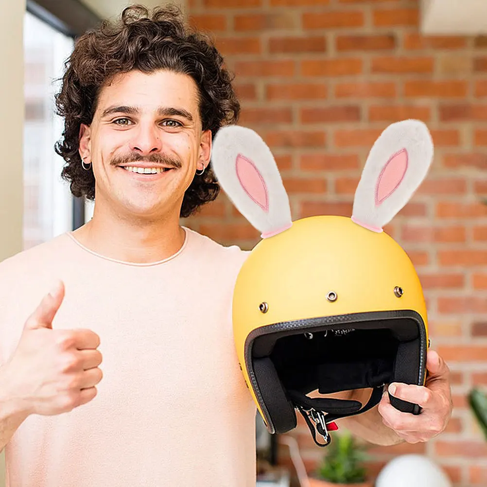 4 قطعة آذان أرنب الديكور آذان الأرنب للتزلج دراجة نارية دراجة اكسسوارات تأثيري حفلة الأذن المرفقات خفيفة الوزن