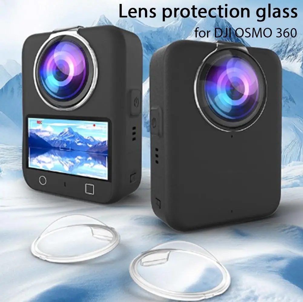 for dji OSMO 360 Transparent Camera Lens Protective Film Plastic Camera Protector Anti-Scrach Lens Cap for dji OSMO 360