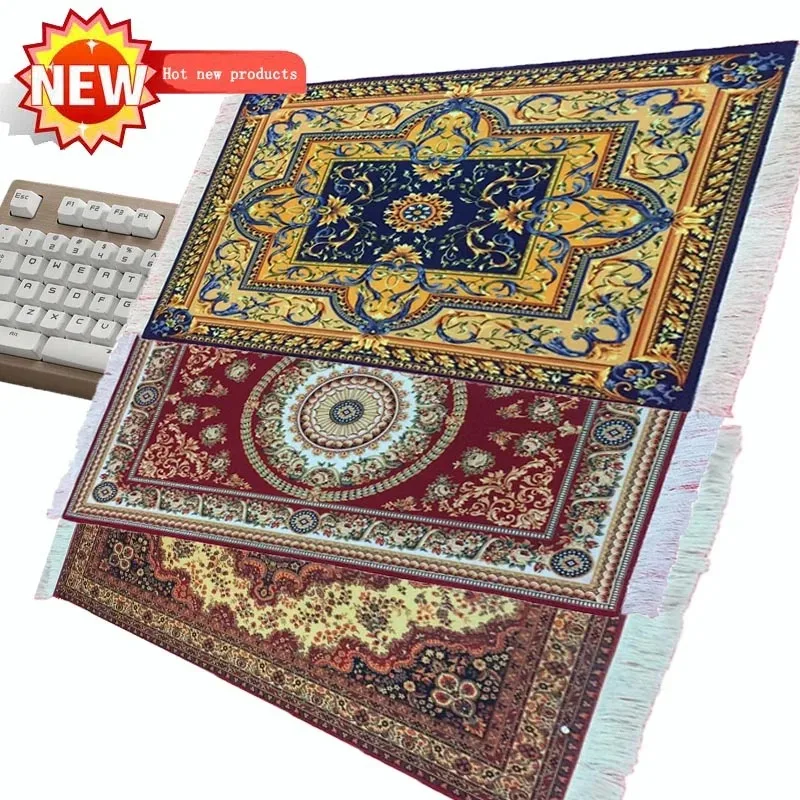 39*60CM Tassel Persian Carpet Gaming Large Mouse Pad High Quality Notebook with Tassel Keyboard Pad Can Be Used for Table Pad Pe