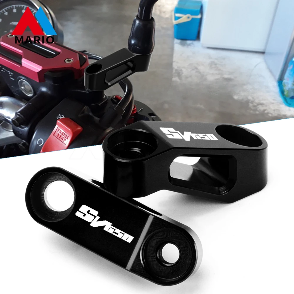 For SV650 SV650S SV650 X SV 650 X/S Motorcycle Extended mirror bracket Rearview Mirror Extender Adaptor Accessories