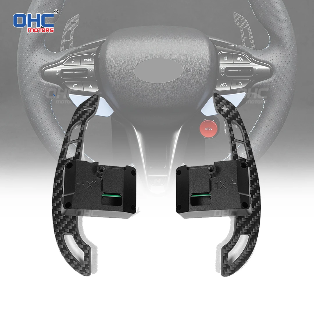 

Carbon Fiber Magnetic Steering Wheel Paddle Shifters For Hyundai N/GT i30N Kona N Ioniq 5 N Elantra N Veloster