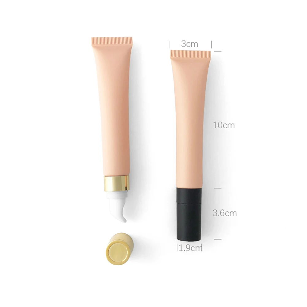20ml 20g abricot lèvres miel crème pour les yeux Tube souple rouge à lèvres brillant à lèvres rechargeable bouteille à presser récipient cosmétique vide