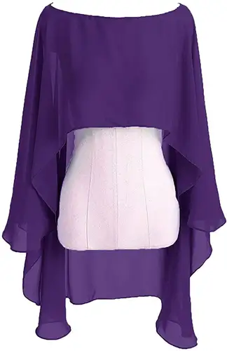 Chiffon Cape Bolero Women Femme Mariage Chalas Mujer Evening Wedding Bridal Jacket Wraps Accessories Peleryna Cloak Boda Shawl - Image 13