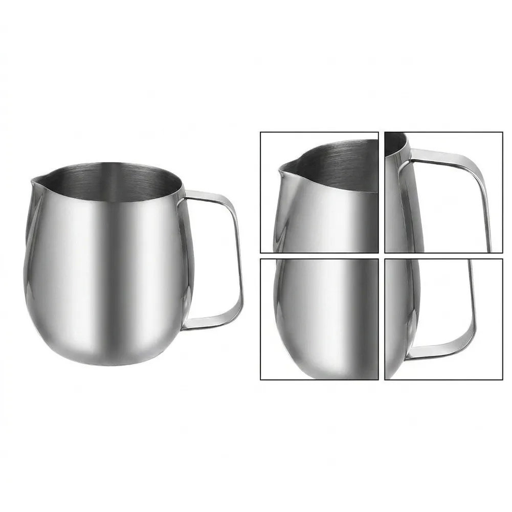 304 Stainless Steel Frothing Pitcher Designed for Barista-Level Pouring Control and Smooth Milk Texture Development