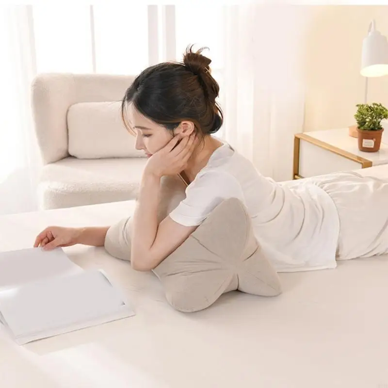 

Breathable Fiber Cushion Neck And Lumbar Support Pillow For Cervical Spine Support During Sleeping Working Relaxing B03E