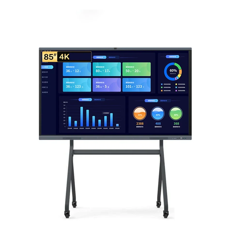 

85 Inch Android 4 32G Interactive M onitor Smart White Board Touch Screen Whiteboard All In One M onitor For University Classroo