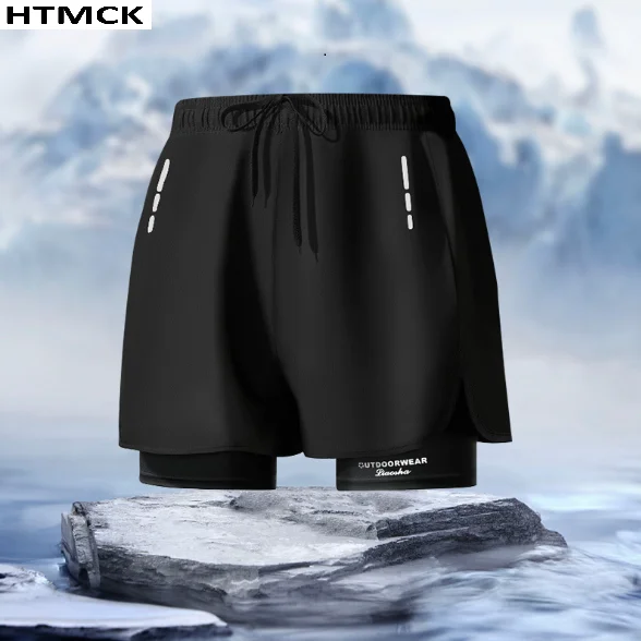 Men's Quick Dry Close Fitting Sports Swim Trunks Elastic Stretch Comfortable Swim Shorts Bathing Suit for Beach Pool Hot Spring