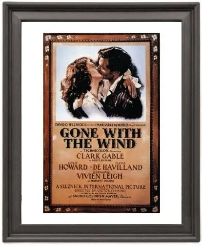 

Framed Poster Gone With the Wind 1 Poster Photo Paper Print Picture Frame 16x12 inch