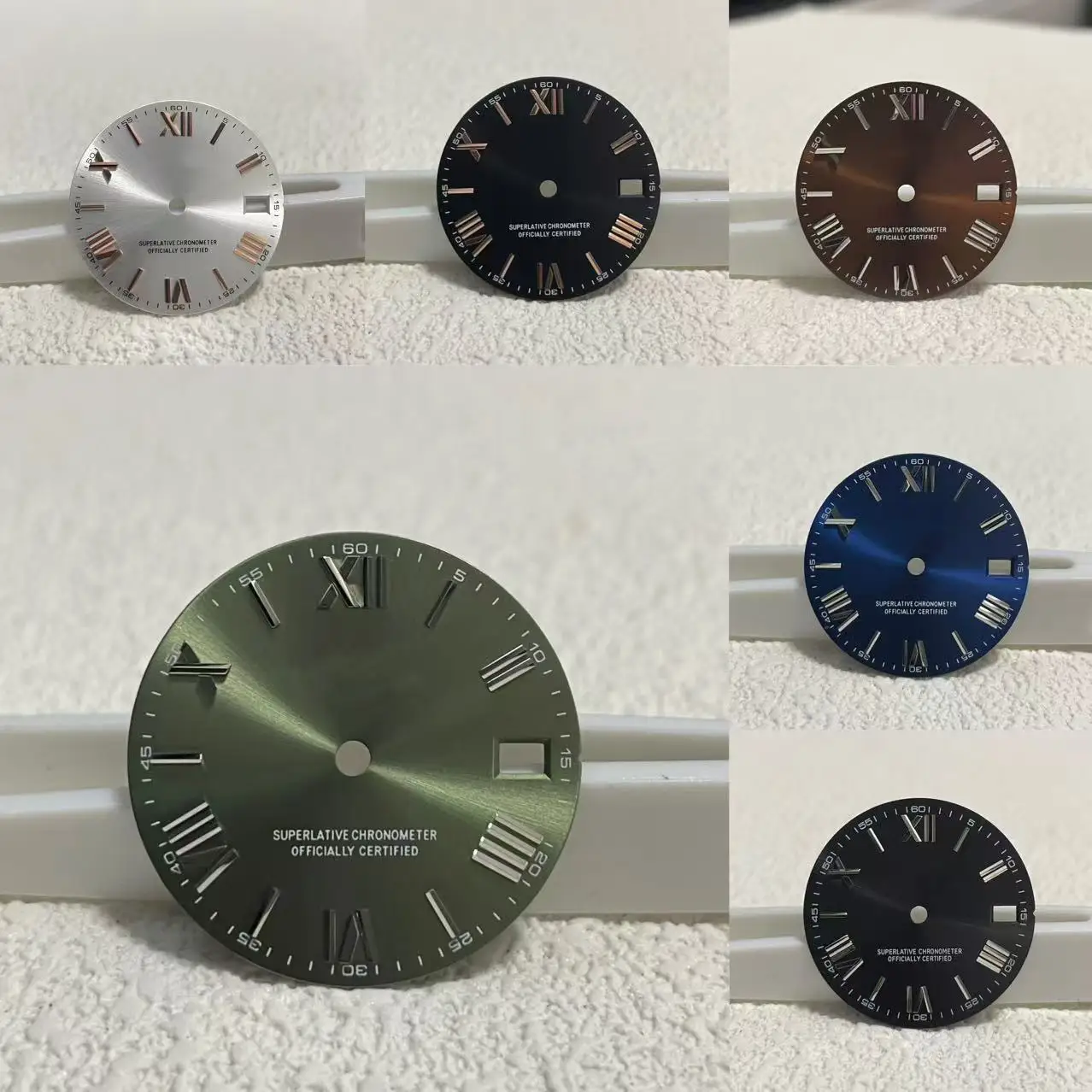 28,5 mm Neue hochwertige Produkte mit Logo, römische Zahl S-Zifferblatt, geeignet für NH35 NH36