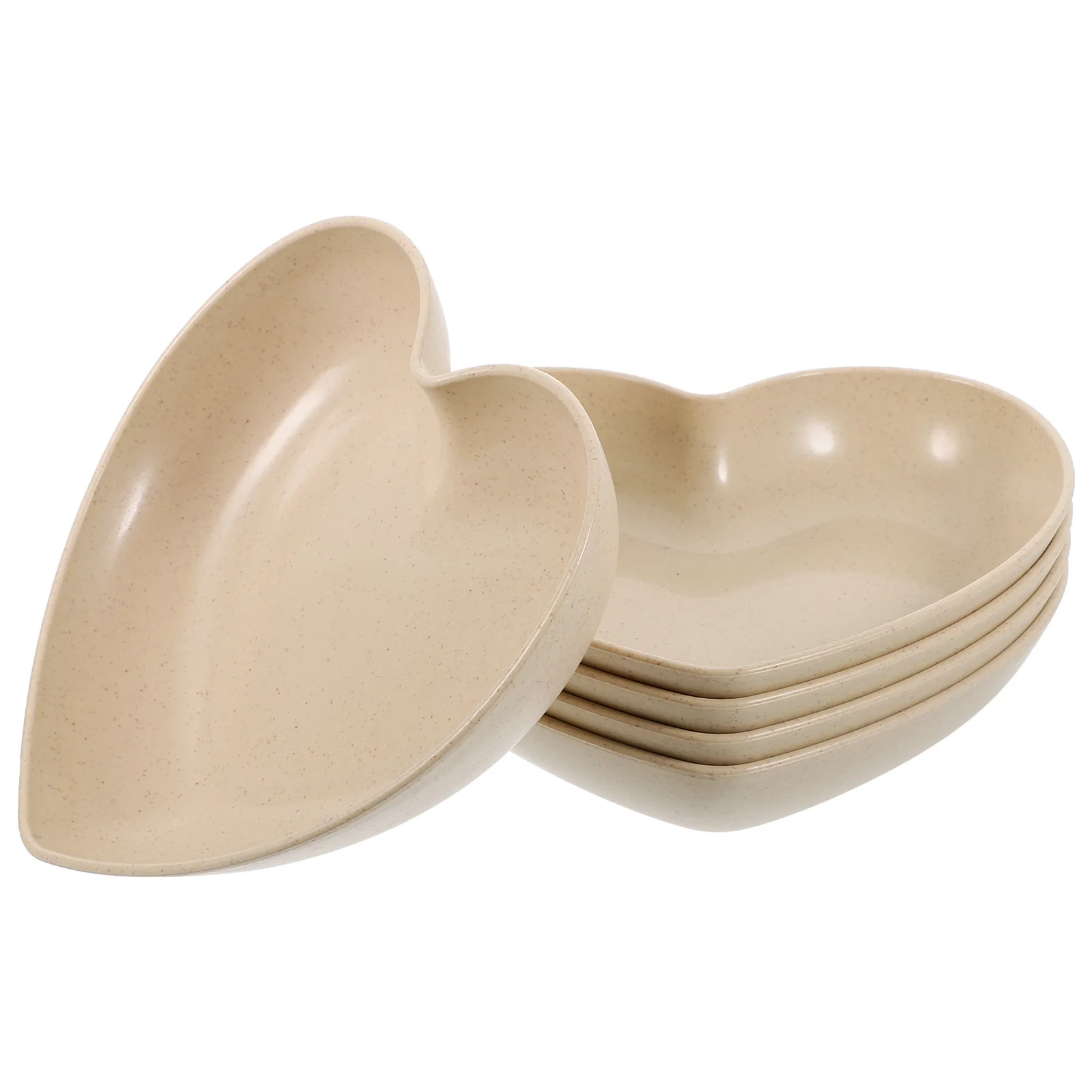 

5pcs Hermit Crab Food Water Dish Heart Shape Plastic Reptile Feeding Bowl For Terrarium Habitat Decorative Accessory Pet