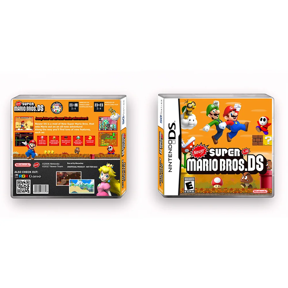 NDS Game cartridges Newer Super Mario Bros DS American version English game card Cartoon Game Collection Cartridge gift